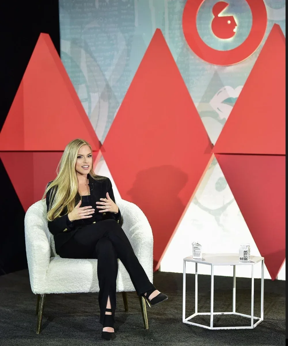 Paige Piskin on stage at Samsung 837 in New York